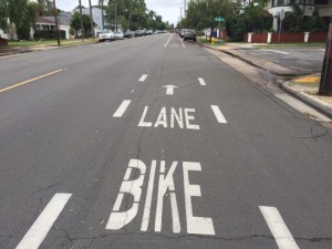 painted bike lane