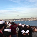 Air Force One Flying Over San Diego Bay to North Island – Carrier Classic