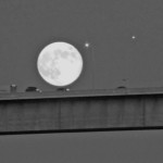 Neil Armstrong Blue Moon Over Bridge