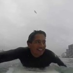 Surfing Coronado In The Rain