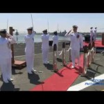 USS Ronald Reagan Conducts Change of Command: Capt. Christopher E. Bolt Relieved Capt. Thom W. Burke