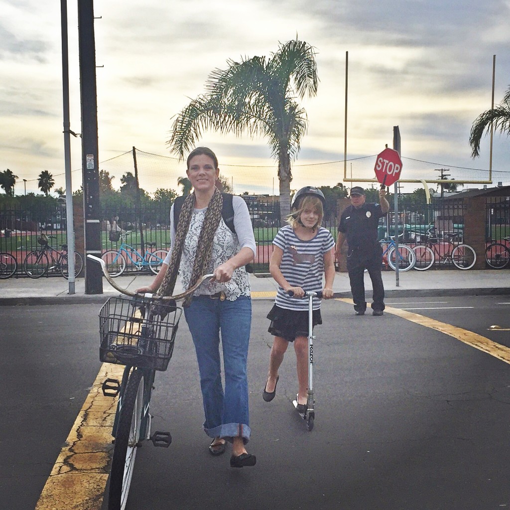 Parents like Jennifer Hale rely on Mr. Bruce daily to help ensure that she and her daughter Emma travel safely to and from Village Elementary School each day.