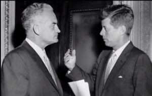 Senator Barry Goldwater with President John F. Kennedy. Photo courtesy of Sweet Pea Films, LLC.