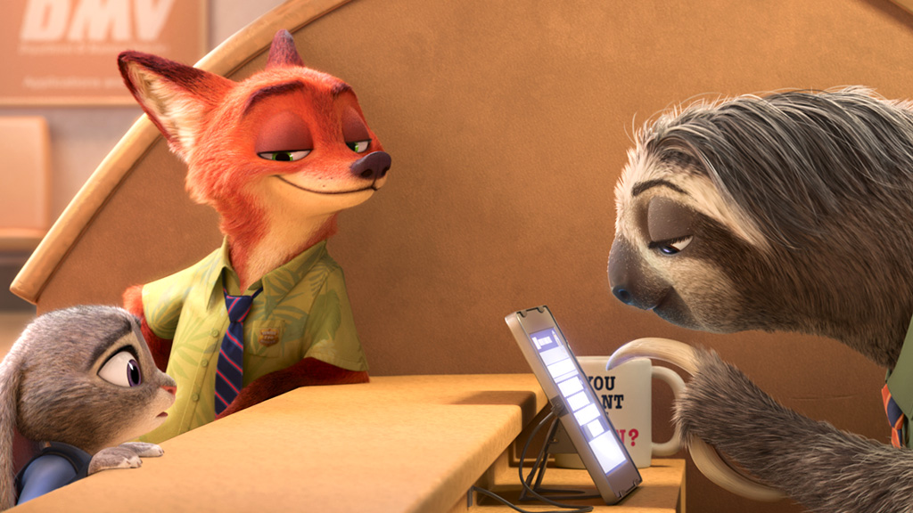 This DMV scene, which was featured in the preview of Zootopia, was one of the film's highlights. (Photo courtesy of Google Images)