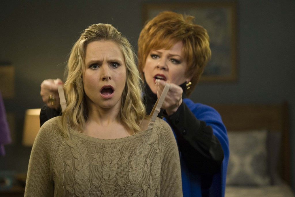 McCarthy's character Michelle Darnell seems to have no concept of personal boundaries when it comes to her former assistant Claire, played by Kristen Bell. (Photo courtesy of Google Images)
