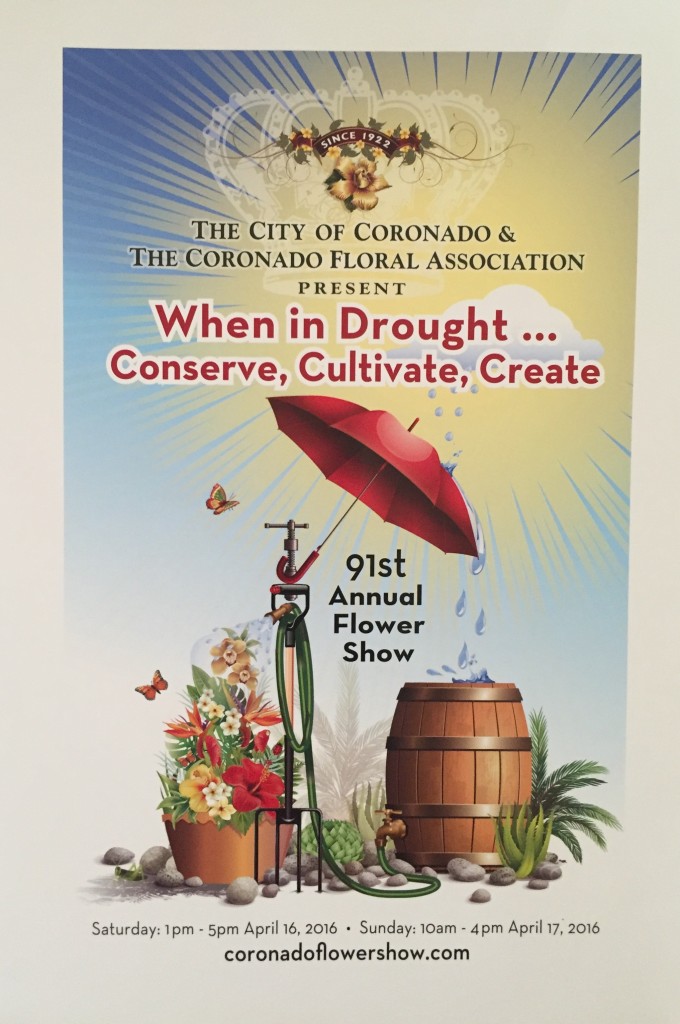 The official poster of the 2016 Coronado Flower Show.