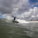 Lance Mann surfing