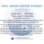 Full Moon Group Paddle July Aug 2016