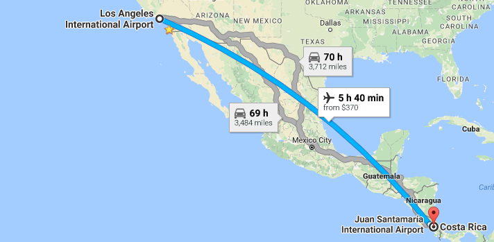 Costa Rica map Coronado Times