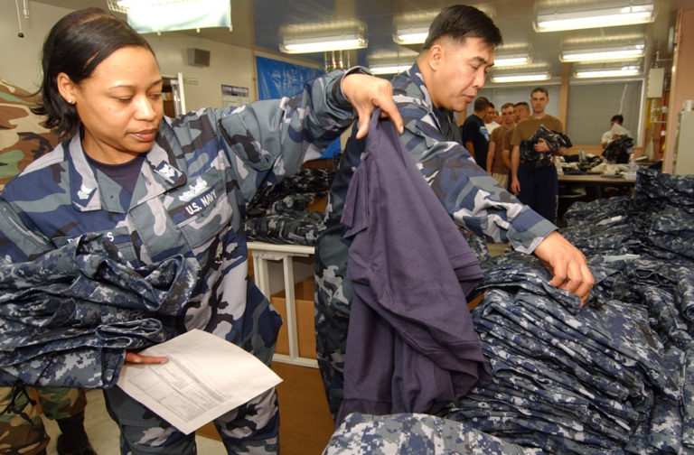 Navy says goodbye to aquaflage uniforms