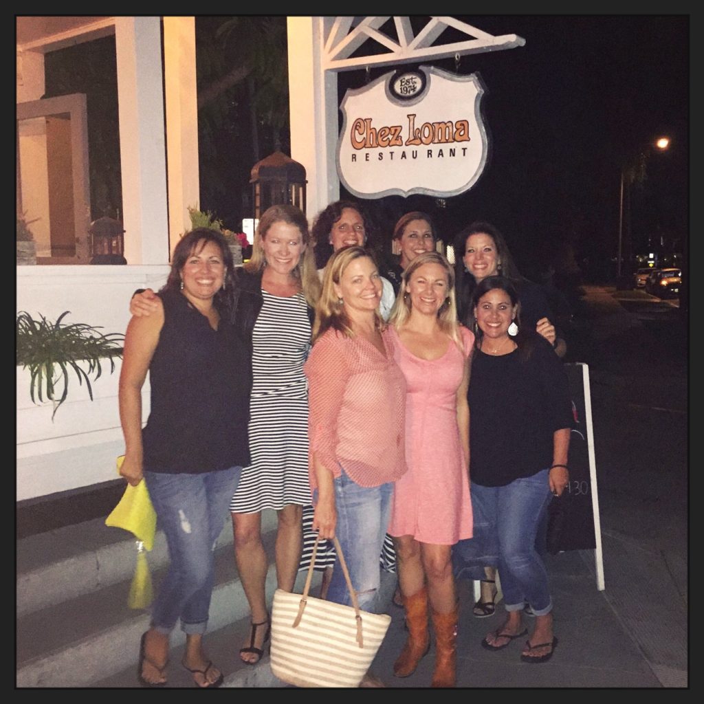 Joined by some of her friends, Rebecca (center) enjoyed completing her Coronado restaurants bucket list. Her friends celebrated her culinary feat with her since Rebecca's husband Haden has already moved to their next duty station in New Jersey.