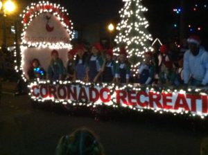 Coronado Rec Holiday Parade Float