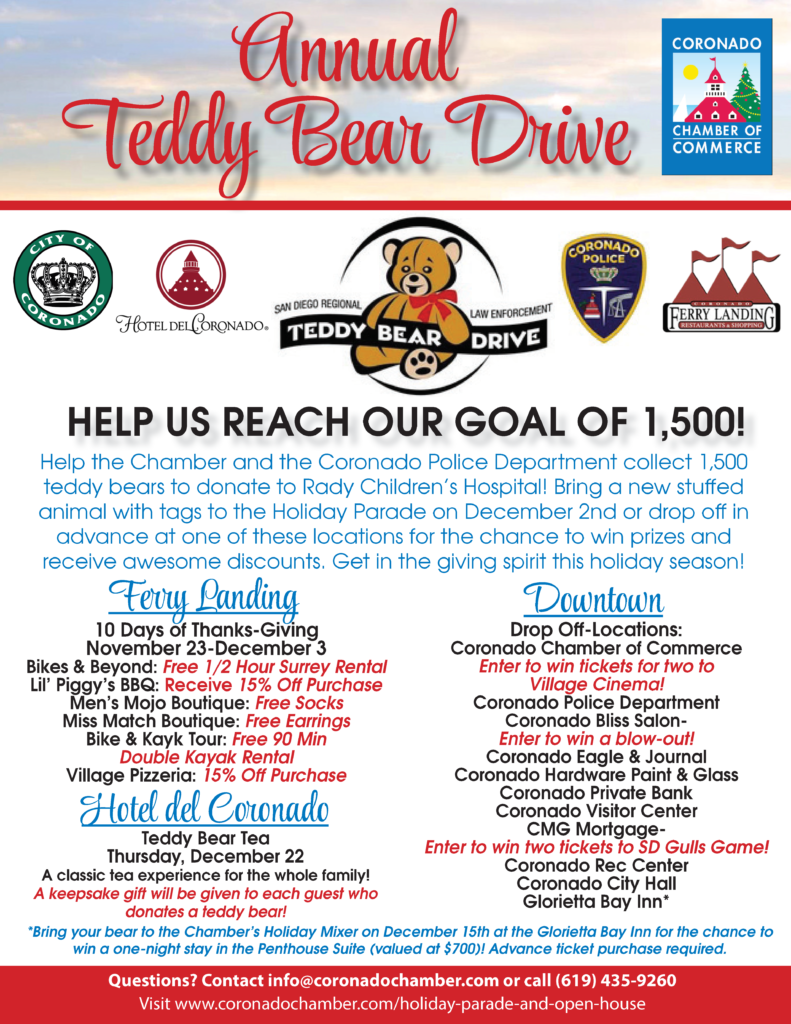 Teddy bear drive flyer 2016
