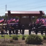 Crowds Line the Street for Chief Petty Officer Jason Finan