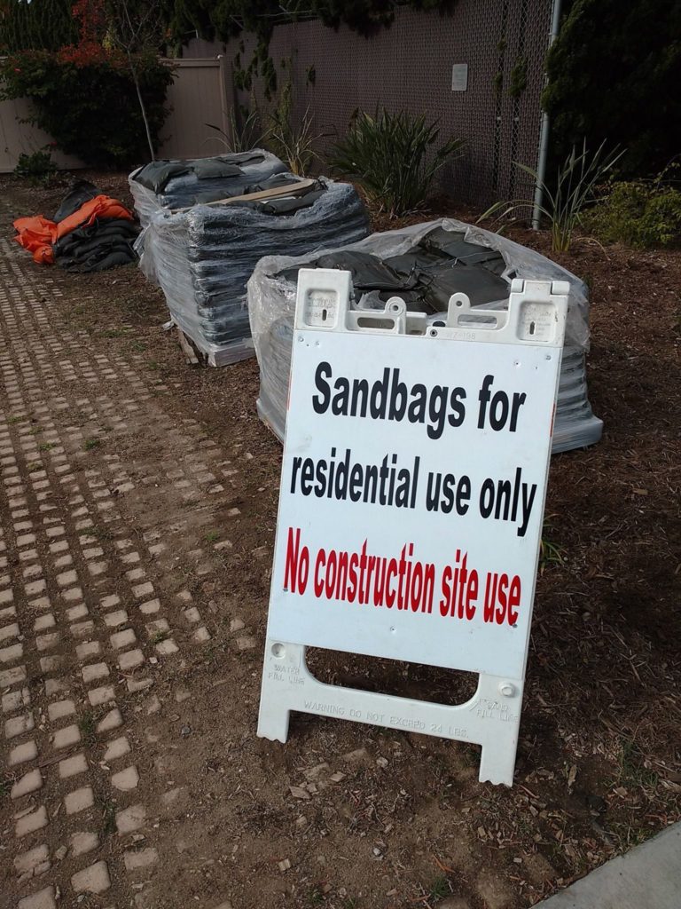 City of Coronado sandbags