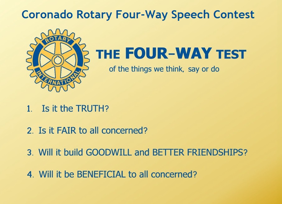 Rotary Four-Way Speech Contest