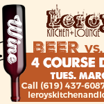 Leroys Beer vs Wine dinner BBH