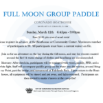 Full Moon Group Paddle March 2017