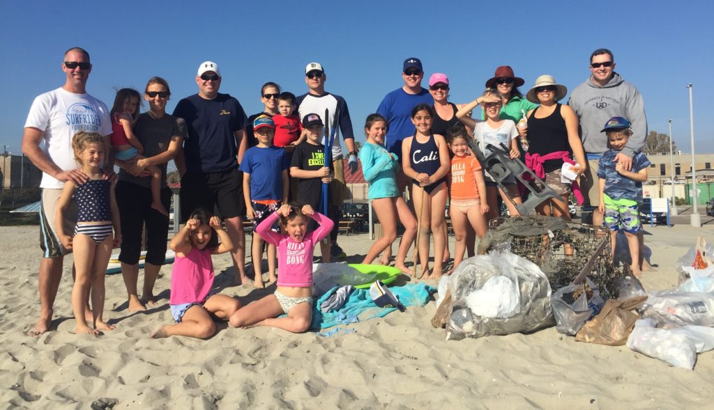 Gator Beach cleanup crew
