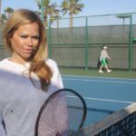 Angelica Gavaldon at the Cays Tennis Courts. Photo by S. Valle