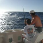 Jim and James Shirey fishing on the Wheel Sea