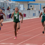Friday-Finals-2017-Alysah on the way to another 100 meter win at league
