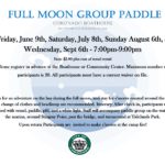 Full Moon Group Paddle summer 2017