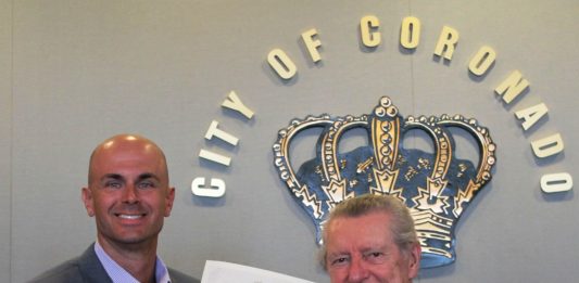 Coronado Mayor Richard Bailey, Len Kaine, Golden Rule Society 2017