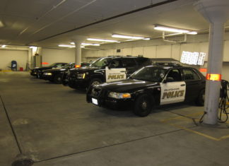 police cars garage