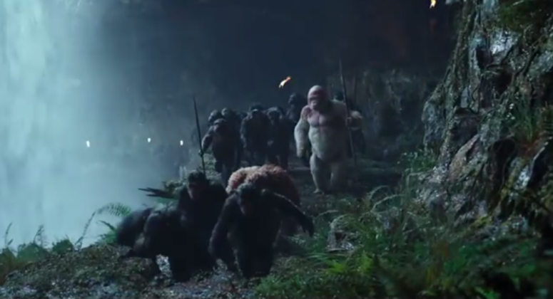 planet of the apes strong together scene
