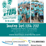 Official flyer for 2nd Annual Teal Steps 2017