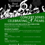 Coronado Community Band 2017-2018 Concert Series Flyer