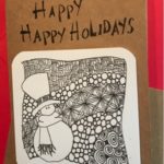 Zentangle holiday card