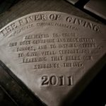 River of Giving Dedication stone