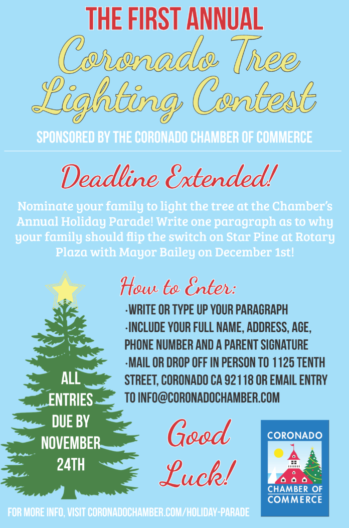 Deadline Extended Chamber's 1st Annual Tree Lighting Contest