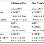 holidays 2017 schedule