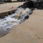 2018-01-30 storm drain into bay after flooding