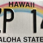 Hawaii License plate