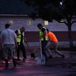 flood at 1st and B water main break