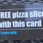 High Tide pizza slice card