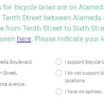 survey 10 specific bike lanes