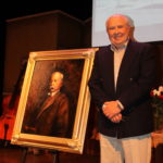 Phil Martin with Spreckels painting