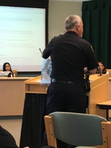Chief Froomin speaking at CUSD Board Meeting