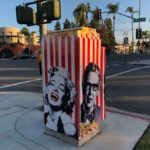 utility box art popcorn