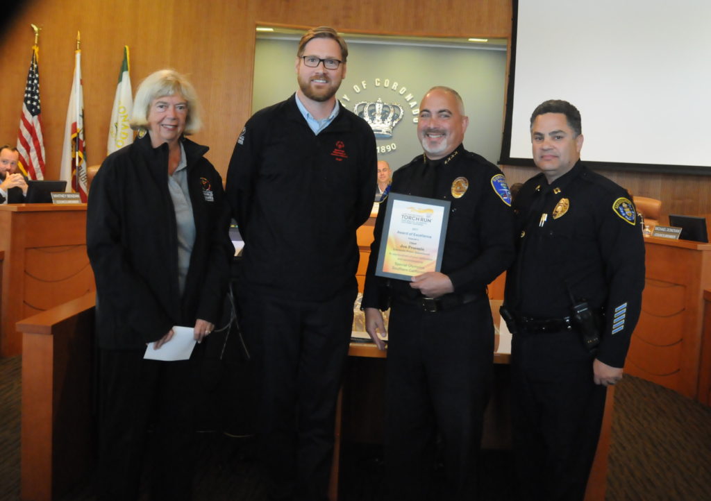 Police Chief Jon Froomin awarded