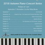 piano concert series 2018