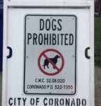 dogs prohibited sign