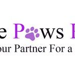 purple paws pet clinic web logo
