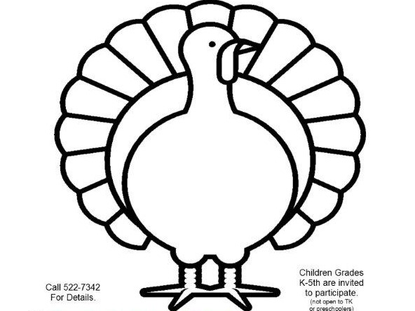 2018 Turkey Coloring Contest Coronado Times