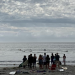 Mike Gillard with CMS surf team